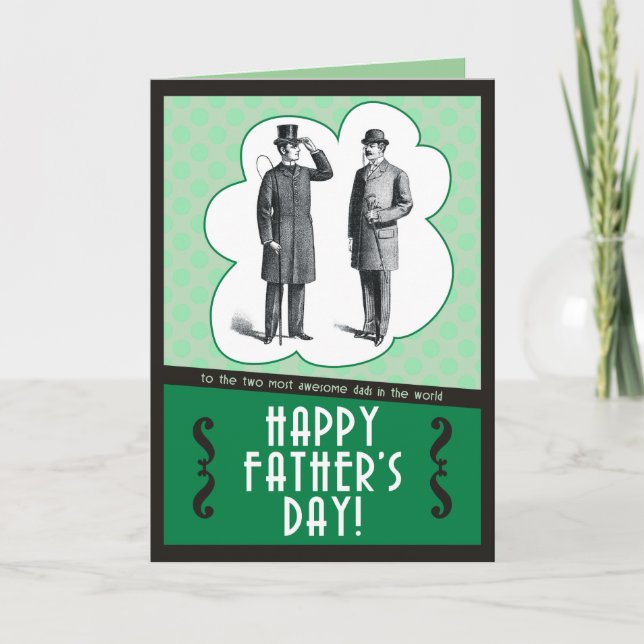 Tarjeta del Día de Dos Papás (Anverso)
