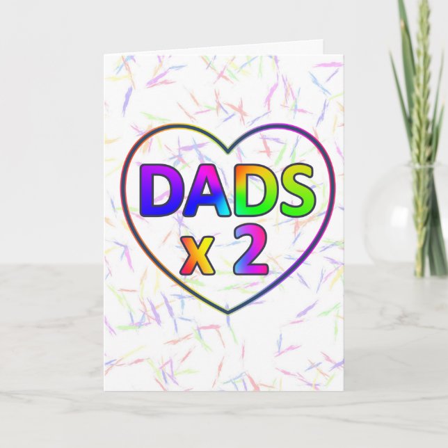 Tarjeta del Día de Dos Papás (Anverso)