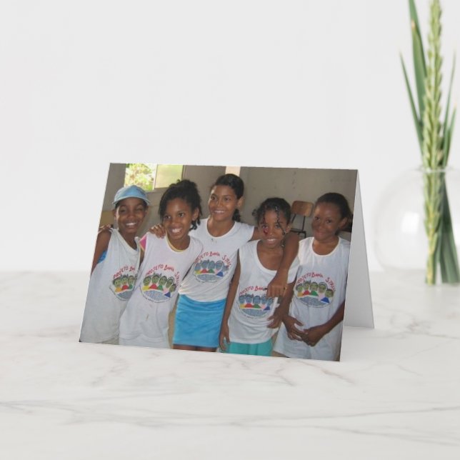 Tarjeta del día de fiesta de la calle de Bahía (Anverso)