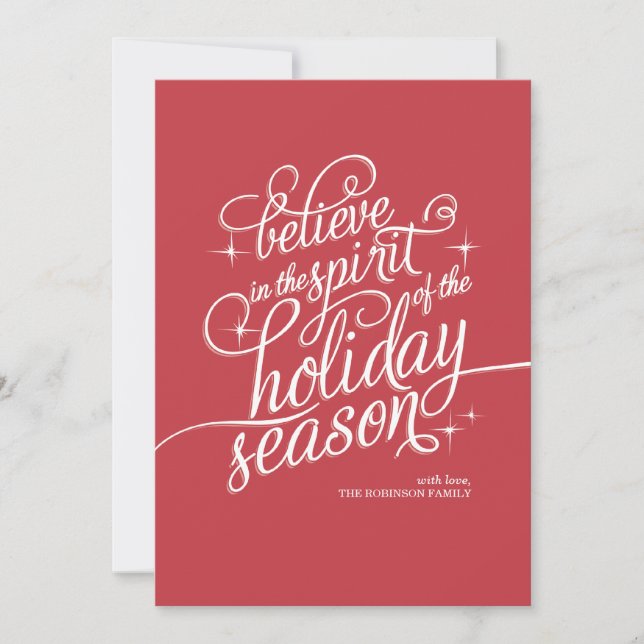 Tarjeta del día de fiesta de la escritura del (Anverso)