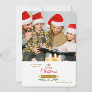 Tarjeta del día de fiesta de la foto del elemento