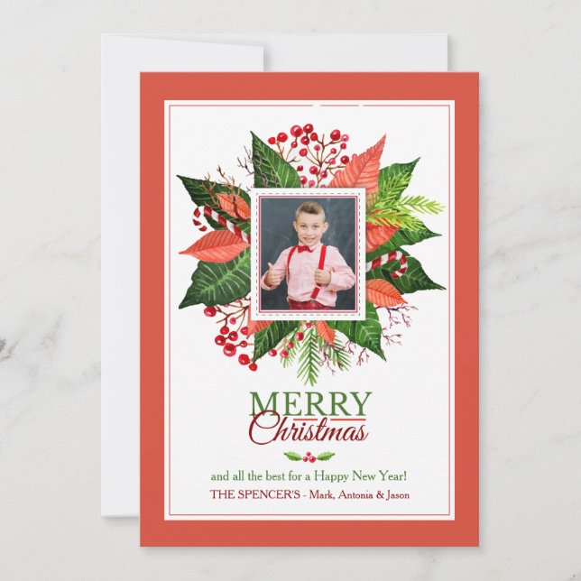 Tarjeta del día de fiesta de la foto del esplendor (Anverso)