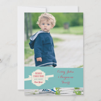 Tarjeta del día de fiesta de la foto del mensaje