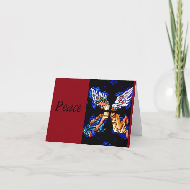 Tarjeta del día de fiesta de la paz (Anverso)