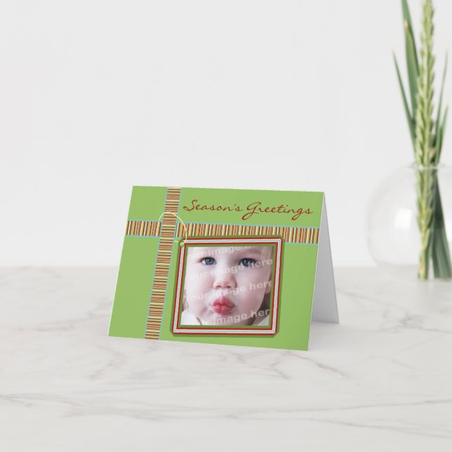 Tarjeta del día de fiesta de la plantilla de la (Anverso)