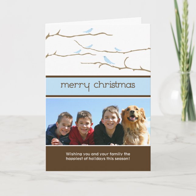 Tarjeta del día de fiesta de las Felices Navidad (Anverso)