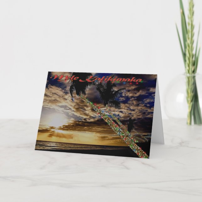 Tarjeta del día de fiesta de las palmas de (Anverso)