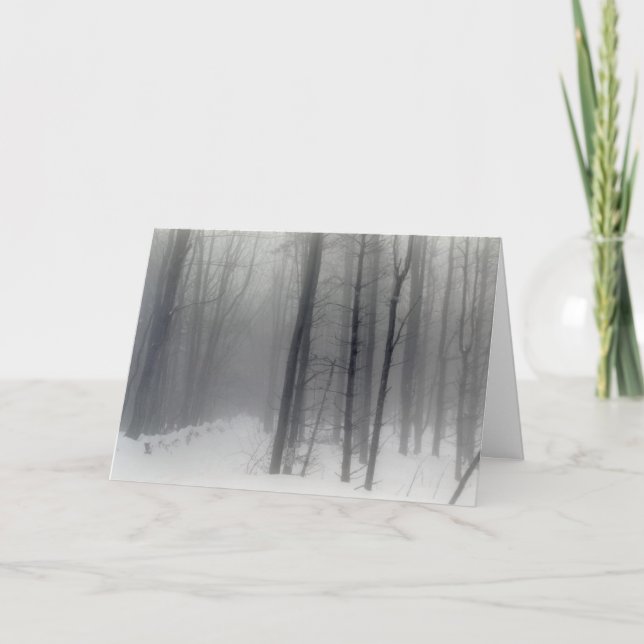 Tarjeta del día de fiesta de maderas de Vermont (Anverso)