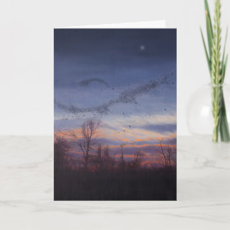 Tarjeta del día de fiesta de Murmuration