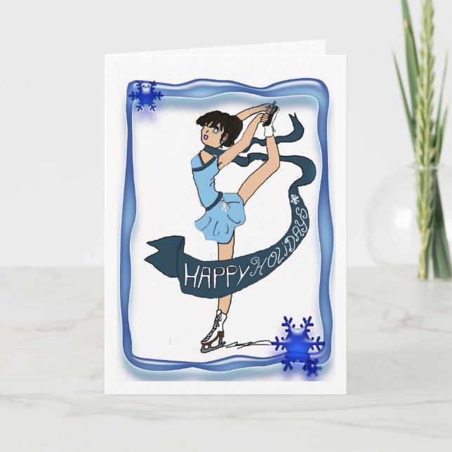 Tarjeta del día de fiesta del hielo sk8r de Manga (Anverso)