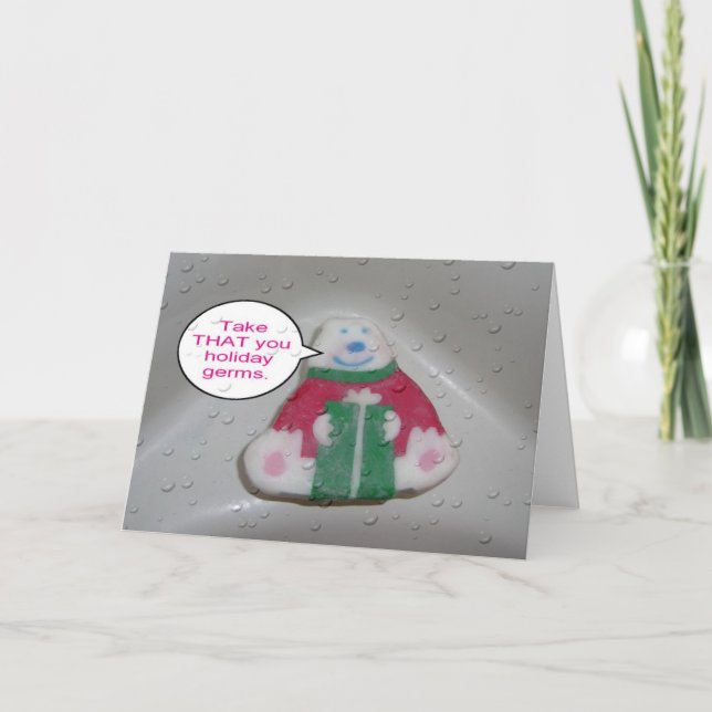 Tarjeta del día de fiesta del jabón (Anverso)