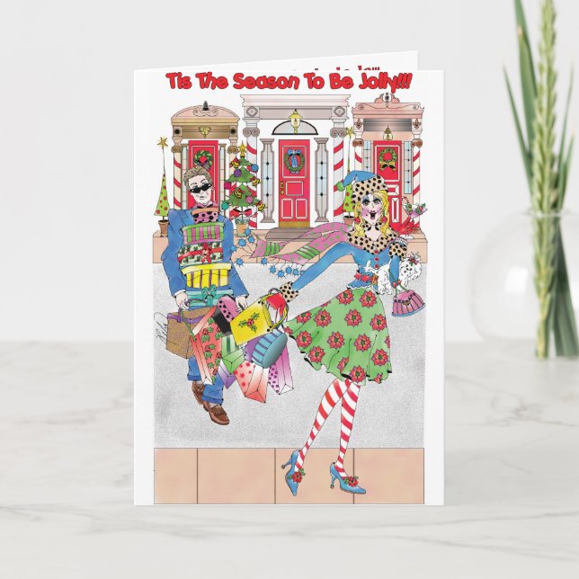 Tarjeta del día de fiesta del navidad (Anverso)