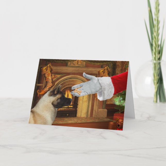 Tarjeta del día de fiesta del navidad de Akita (Anverso)