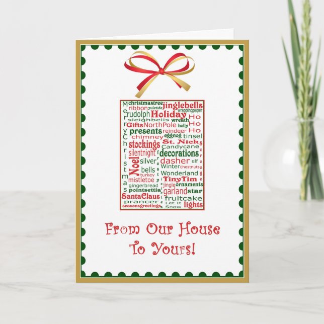 Tarjeta del día de fiesta del navidad de nuestra (Anverso)