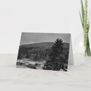 Tarjeta del día de fiesta del paisaje Nevado