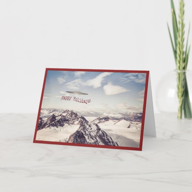 Tarjeta del día de fiesta del UFO (Anverso)