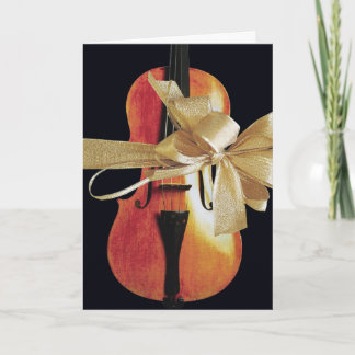 Tarjeta del día de fiesta del violín