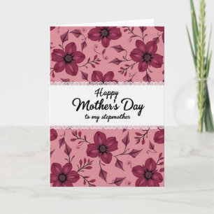 Tarjeta del día de Flores Magenta