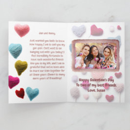 Tarjeta del Día de Galentine Wooly