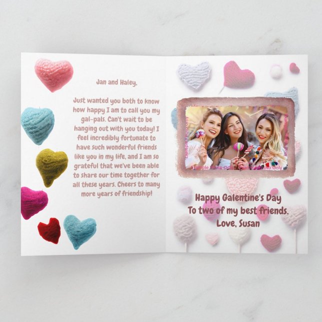 Tarjeta del Día de Galentine Wooly (Subido por el creador)