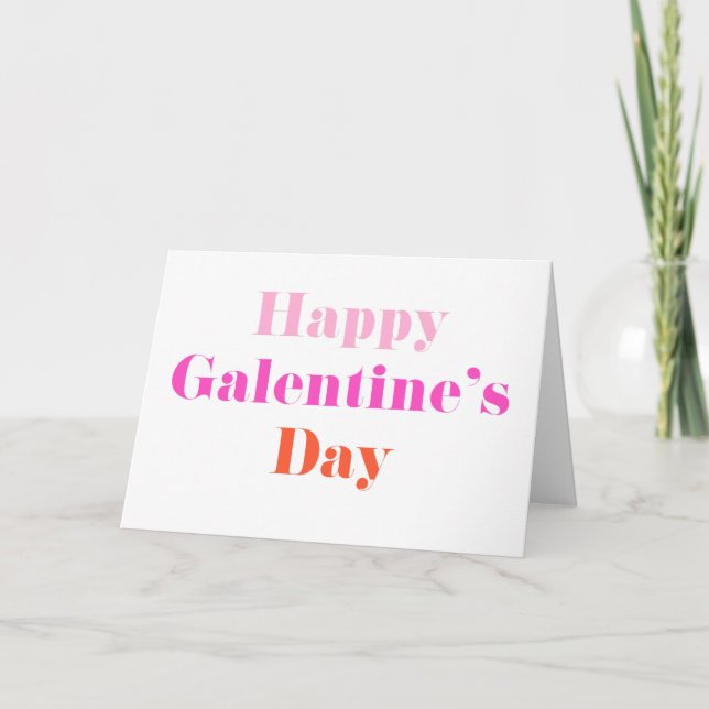 Tarjeta del Día de Galentines (Anverso)