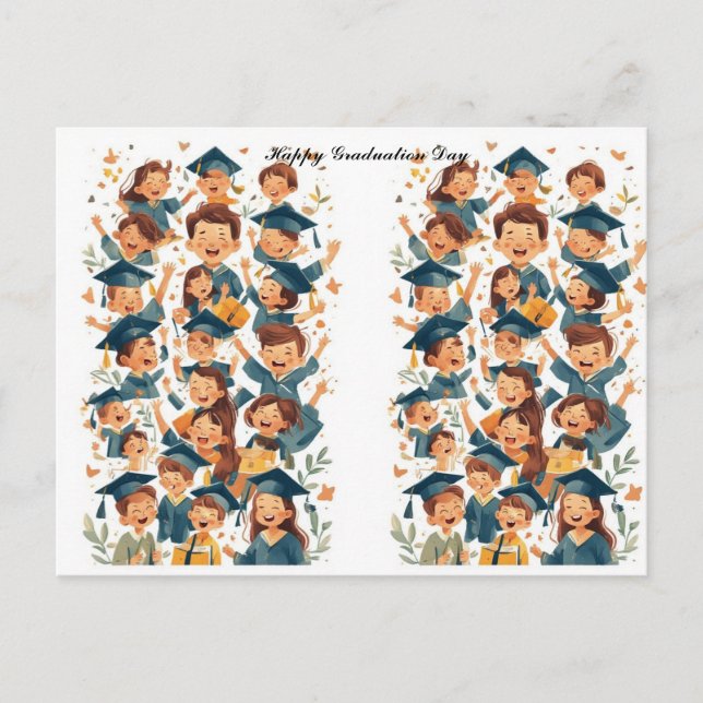 Tarjeta del día de graduación (Anverso)