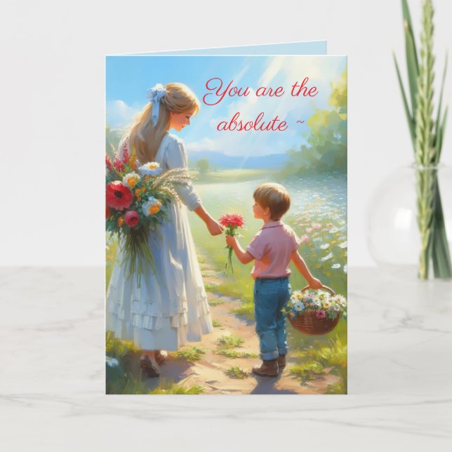 TARJETA DEL DÍA DE HIJO A MADRE (Anverso)