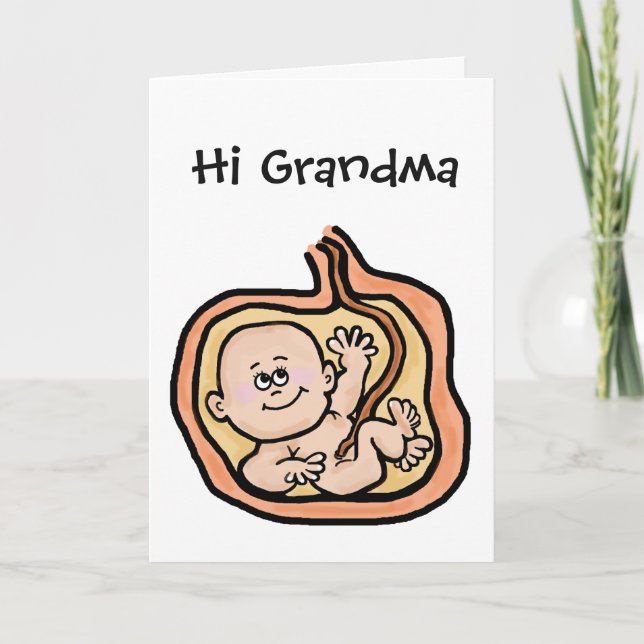 Tarjeta del día de la abuela esperada (Anverso)