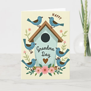Tarjeta del Día de la Abuela Floral