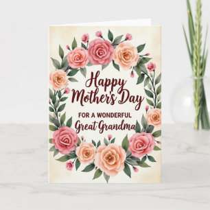 Tarjeta del Día de la Bisabuela Rosa