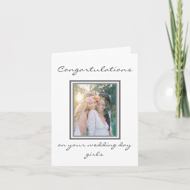 Tarjeta del día de la boda - Felicitaciones (Anverso)
