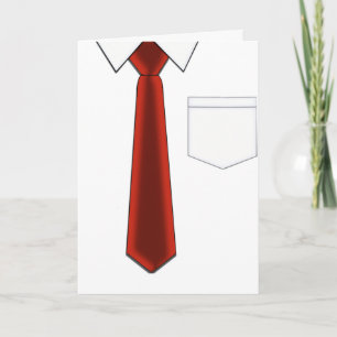 Tarjeta del día de la camisa y de padre del lazo