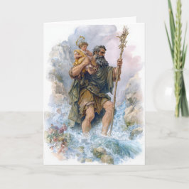 Tarjeta del Día de la Fiesta - San Cristóbal Cruza