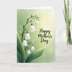 Tarjeta del Día de la Flor Blanca Dulce