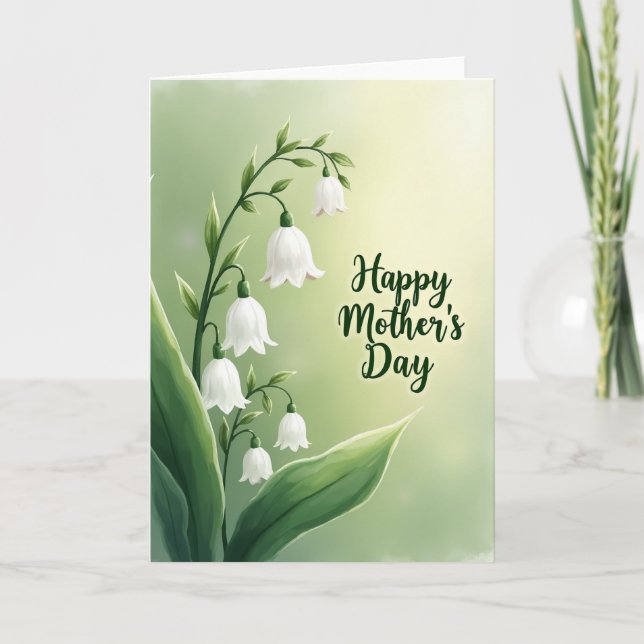 Tarjeta del Día de la Flor Blanca Dulce (Anverso)