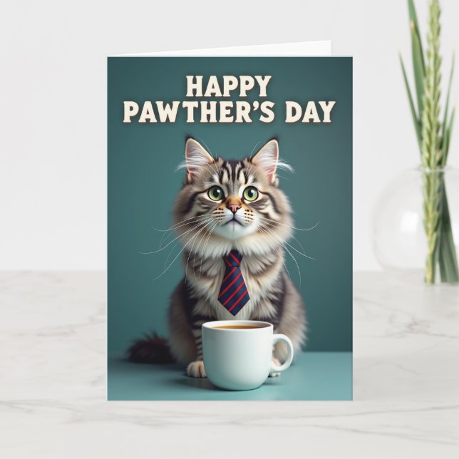Tarjeta del Día de la Garra de Gato Esmeralda (Anverso)