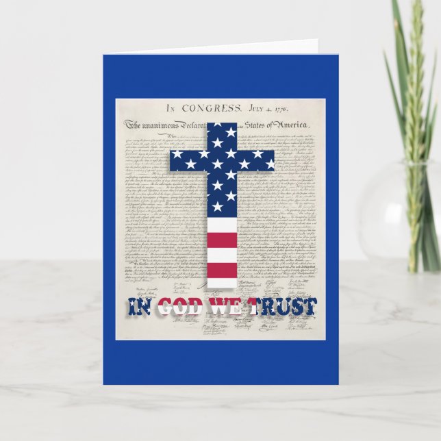 Tarjeta del Día de la Independencia (Anverso)