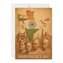 Tarjeta del Día de la Independencia de la India