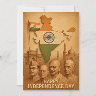 Tarjeta del Día de la Independencia de la India