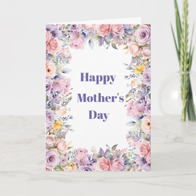 Tarjeta del Día de la Madre (Anverso)
