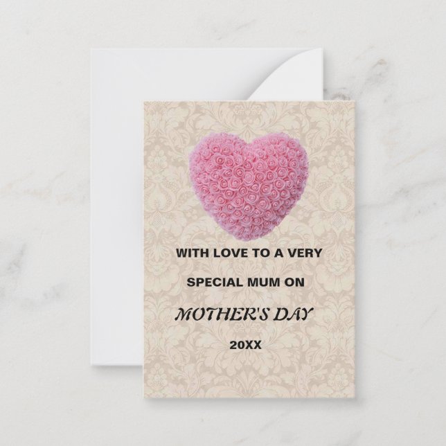 Tarjeta del Día de la Madre (Anverso)