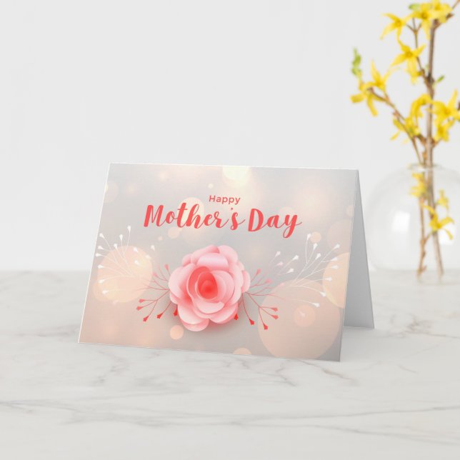 Tarjeta del Día de la Madre (flor amarilla)