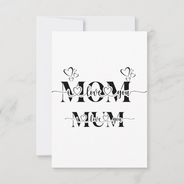 tarjeta del día de la madre (Anverso)
