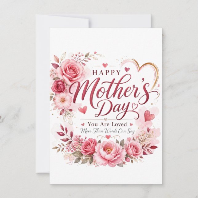 Tarjeta del Día de la Madre (Anverso)