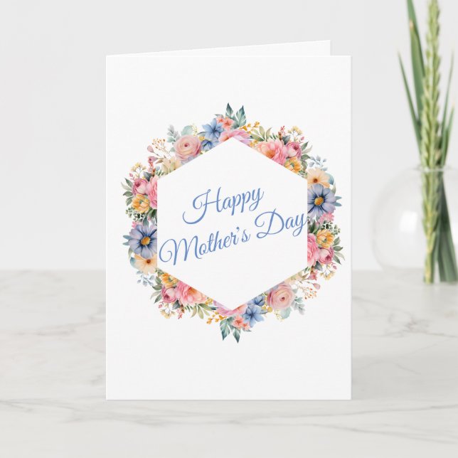 Tarjeta del Día de la Madre (Anverso)