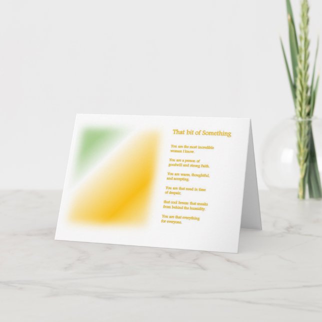 Tarjeta del Día de la Madre (Anverso)