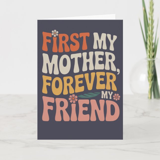 tarjeta del Día de la Madre (Anverso)