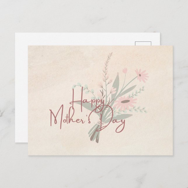 Tarjeta del día de la madre (Anverso / Reverso)