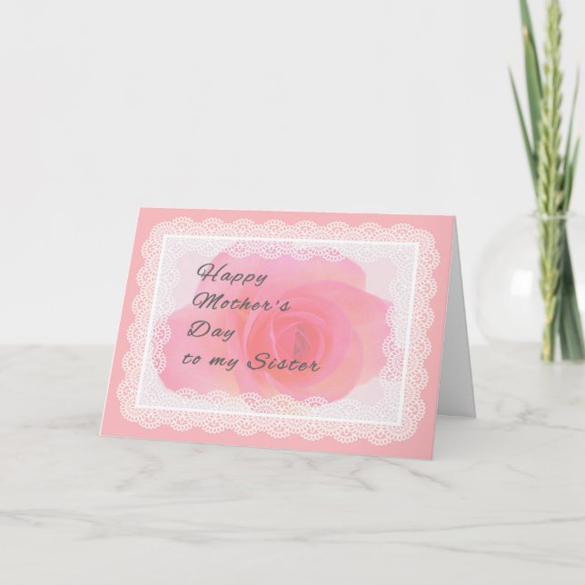 Tarjeta del día de la madre a la hermana Rosa Rosa (Anverso)