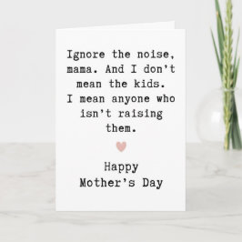 Tarjeta del Día de la Madre Adorable, Saludo de Ma
